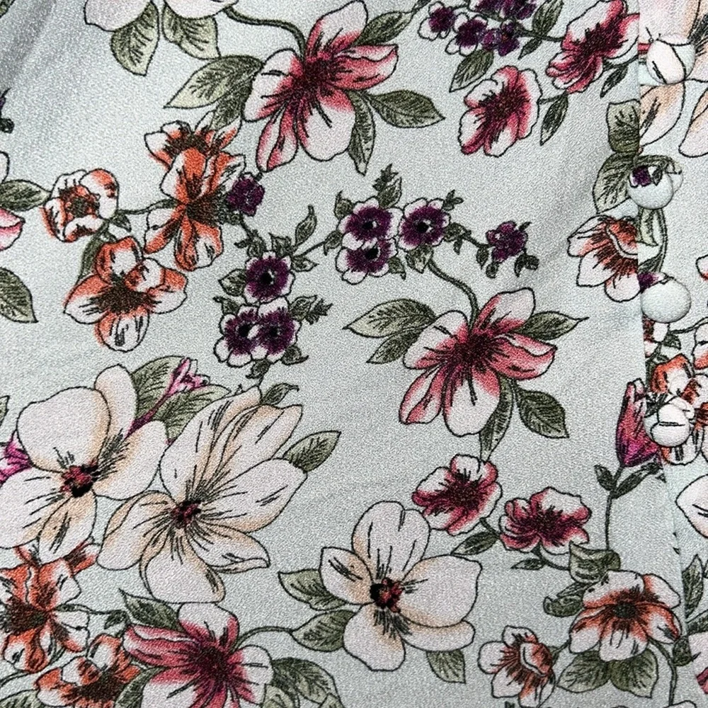 NWT Soulmates front slot maxi skirt with floral print - Picture 6 of 15